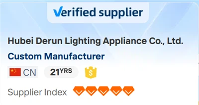 Η Hubei Derun Lighting Appliance Co., Ltd. βραβεύτηκε με το Κατάστημα Πέντε-Α...